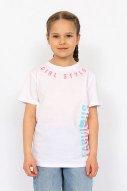 CRB wear/ HSJG 63849-20 Футболка для девочки,белый/Ex.Cherubino