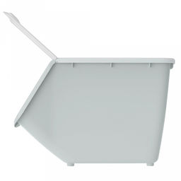 Контейнер для продуктов 10,5л, 33,7х23,8х21,7см, откидная крышка с отверстиями, полипропилен, серый (Россия) - Домашняя мода фото 3