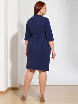 Платье 0150-1 синий - Dora фото 7