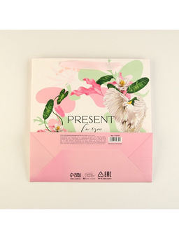 Пакет подарочный ламинированный квадратный, упаковка, «Present for you», 30×30×12 см