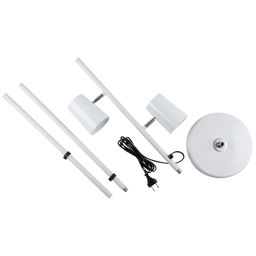 ULM-T600 2х6W/4500K/DIM WHITE Торшер напольный светодиодный, 2х6W. Сенсорный выключатель. Диммер. Белый. ТМ Uniel