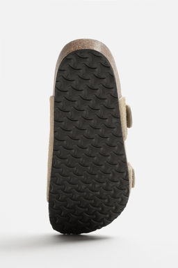 DOUBLE BUCKLE LEATHER SANDALS - Zara фото 6