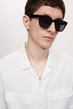 Camisa cargo en mezcla de lino Regular Fit - H&m фото 3