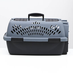 Переноска для животных с металлической дверью, 49 х 32 х 27, Серая - Simaland фото 2