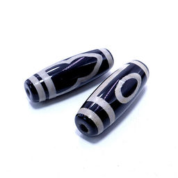 Бусина Дзи уп-2шт 1 глаз символизирует высокий статус, силу, власть, карьерный рост