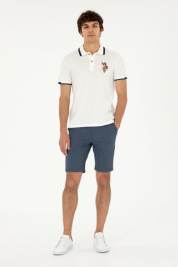 U. S. Polo Assn / Мужская базовая футболка цвета экрю - U.s. polo assn фото 4
