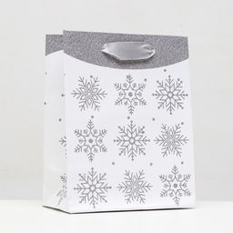 Цена за 12 шт. Пакет ламинированный Снежинки 11,5 х 14,5 х 6 см - Simaland фото 5