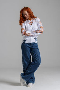 7476 Лонгслив женский