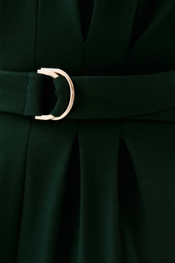 Платье со спущенной линией плеча Selena (Цвет: Темно-зелёный) - Morozov Amavie фото 6