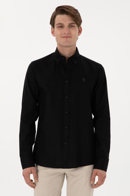 Erkek Siyah Uzun Kollu Basic G_mlek