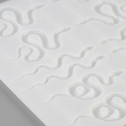 Молд силиконовый «Змейки» 16,5 х 14,8 х 1 см