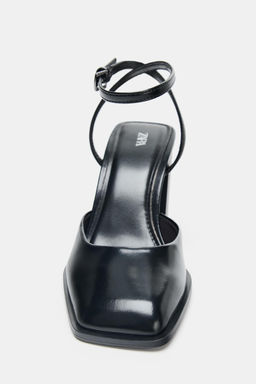 SQUARE-TOE SLINGBACK SHOES