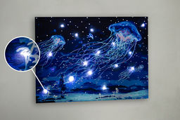 ФРЕЯ PNB/PMDD-170 Набор для раскрашивания по номерам ( со светодиодами ) 40 х 30 см Магия океана