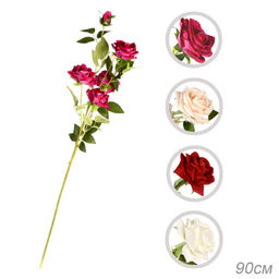 Цветок искусственный Роза 90 см 5 бутонов / NT47-6 /уп 50/400/ - Галеонтрейд фото 14