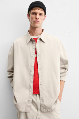WASHED RELAXED FIT SHIRT - Zara фото 14