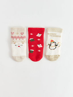 Y?lba?? Temal? K?z Bebek Soket ?orap 3l?