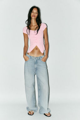 GATHERED KNIT TOP - Zara фото 13