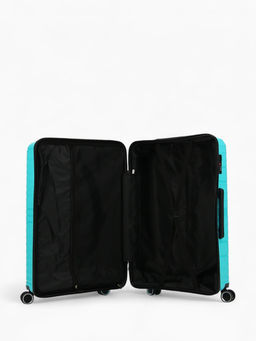 Чемодан на колёсах большой 111 л (L), на молнии, кодовый замок, 4 колеса, голубой