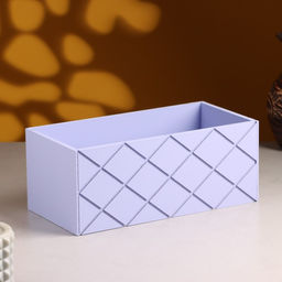 Кашпо деревянное Эллада большая, сетка, 2512,510 см Лавандовый