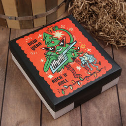 Набор новогодний подарочный Этель. Крутая ёлка, 7 предметов, полотенце, расчёска, щётка - массажёр