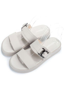 08-PEQ198-2 LT. GRAY Босоножки женские (натуральная кожа)