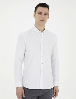 Bej Slim Fit Uzun Kollu G_mlek - Pierre cardin фото 3