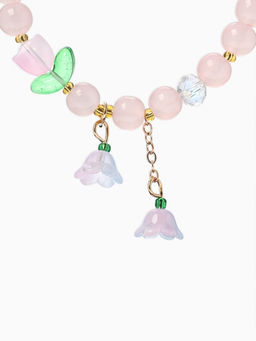 Браслет "Тюльпанчик" шар №8, цвет розовый