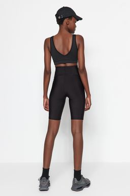 TRENDYOLMILLA Siyah Toparlay?c? Orme Spor Biker/Bisikletci/K?sa Tayt THMSS23TY00021 фото 13
