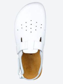 12 | Brankos Мужские медицинские сабо кожаные (белый перфорация) - Milka shoes&more фото 19