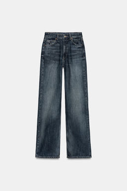 TRF WIDE-LEG HIGH-WAIST FULL-LENGTH JEANS - Zara фото 7