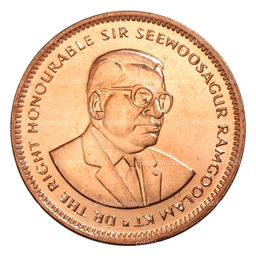 Монета 5 центов 1999 года Маврикий