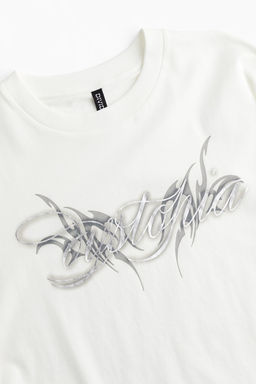 Camiseta oversize con motivo - H&m фото 7