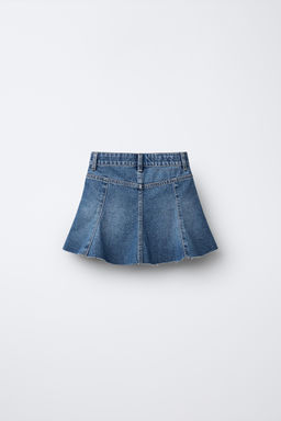 FRAYED DENIM SKIRT - Zara фото 2