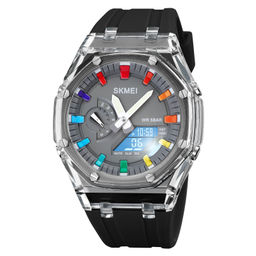 Часы наручные Skmei мужские электронные спортивные 2100black-grey