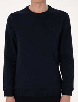 Lacivert 3 _plik Regular Fit Bisiklet Yaka Basic Sweatshirt - Pierre cardin фото 6