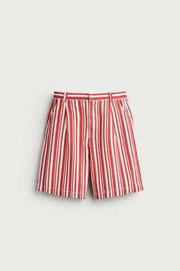 BERMUDA WIDE FIT RAYAS / Rojo - Zara фото 7