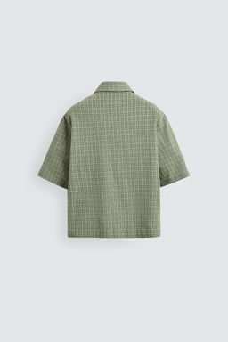 BOXY FIT CHECK SHIRT - Zara фото 8