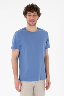 Erkek Regular Fit Bisiklet Yaka Koyu Mavi Basic Ti__rt Sepette S_rpriz _ndirim - U.s. polo assn фото 2