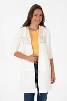 Kad_n Krem Basic Sweatshirt Sepette S_rpriz _ndirim