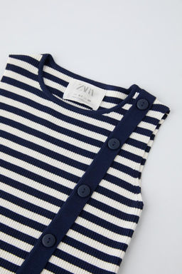 STRIPED BUTTONED TOP - Zara фото 5
