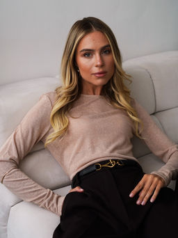 Полупрозрачный лонгслив- паутинка Binita