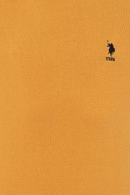 Мужской желтый трикотажный свитер Basic - U.s. polo assn фото 6
