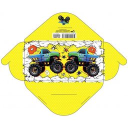 Цена за 5 шт. Конверт для денег "Без текста" (4011) уф-лак, блестки "Бигфуты"