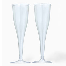 Цена за 6 шт. Бокал для шампанского одноразовый пластиковый, 150 мл