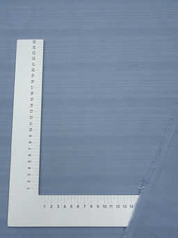 Фактурный хлопок Рельефные полоски цв.голубой джинс, ш.1.45м, хлопок-100%, 110гр/м.кв - Купава фото 5