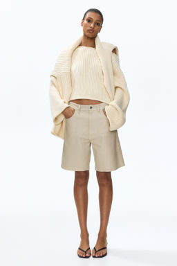 Jersey de punto acanalado con escote barco - H&m фото 5