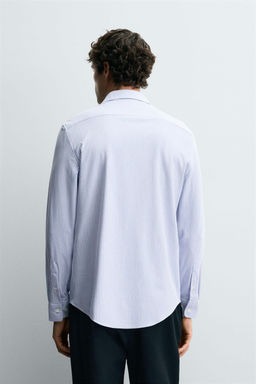 CAMISA REGULAR FIT / Azul / Blanco - Zara фото 3