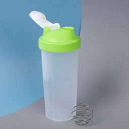 Бутылка/Шейкер SHAKER SHS-600 бело-зелёная, для спортивного питания 600ML/уп72 - Галеонтрейд фото 2