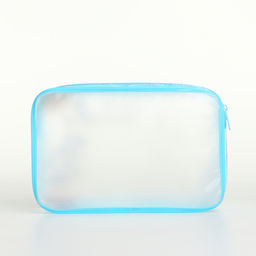 Косметичка на молнии для бассейна, с принтом Enjoy, голубая - Simaland фото 2