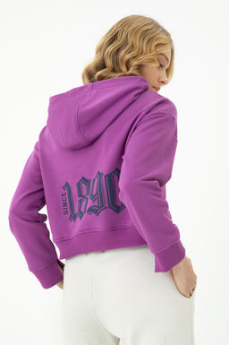 Женская фиолетовая толстовка с капюшоном - U.s. polo assn фото 17